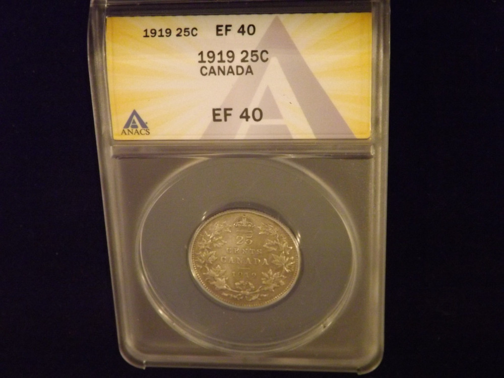 1919    25 C           CANADA               ANACS  EF 40