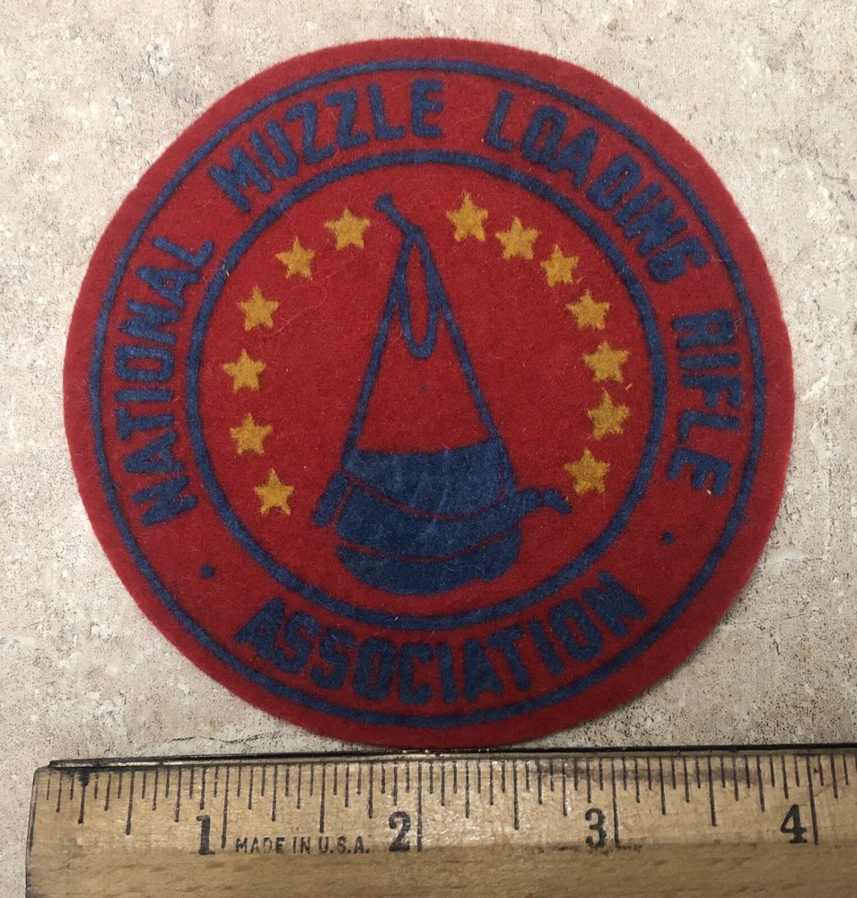 National Muzzle Loading Rifle Association Felt Patch Vintage