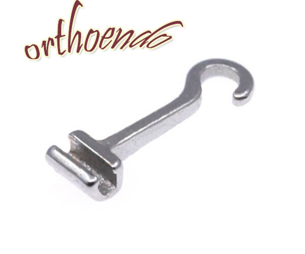 Dental Orthodontic Crimpable Hooks Question Mark Hook Long Curved Left & Right