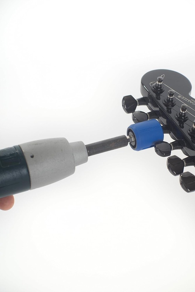 GRIP Drill Bit String Peg Winder - Scratch-free Rubber Lined