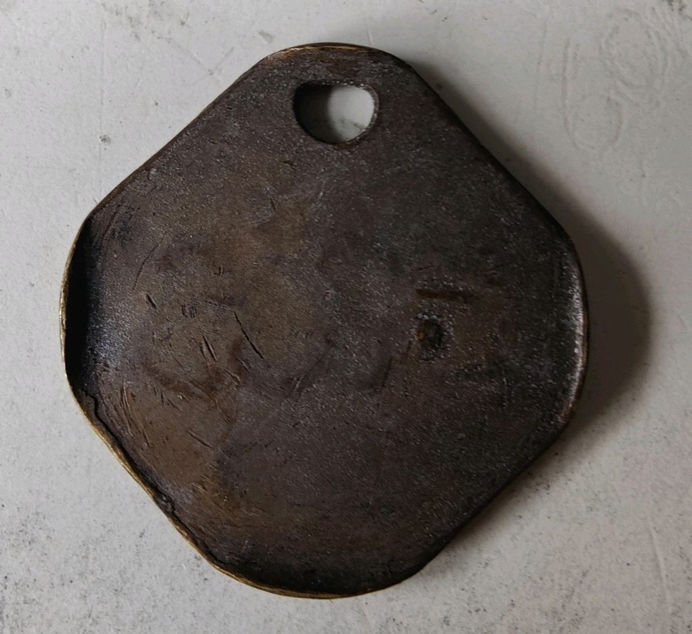 Kellingley Colliery Pit Check Tally Token marked Kell 3765