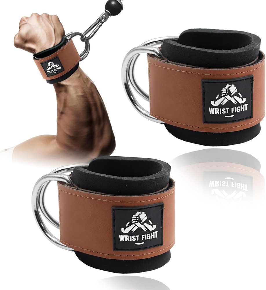 Wrist Cuffs with Dual D-Rings – Secure & Comfortable Support for Cable Machine W