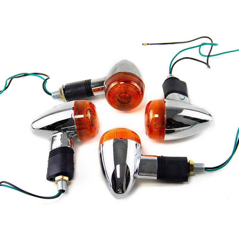 4pcs Amber Turn Signal Lights for Suzuki Boulevard C109R C50 C90 S 40 50 83