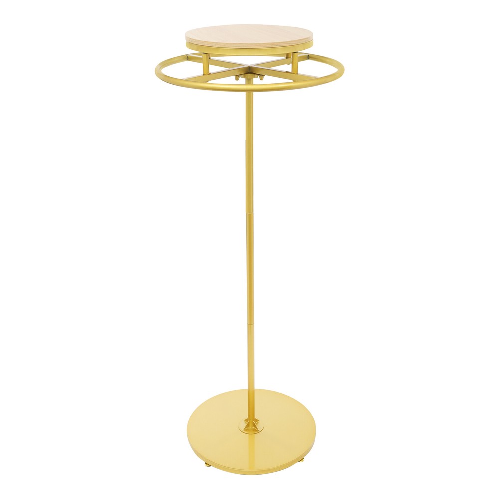 Round Clothing Rack, Clothes Display Rack, Rotatable Garment Rack Gold
