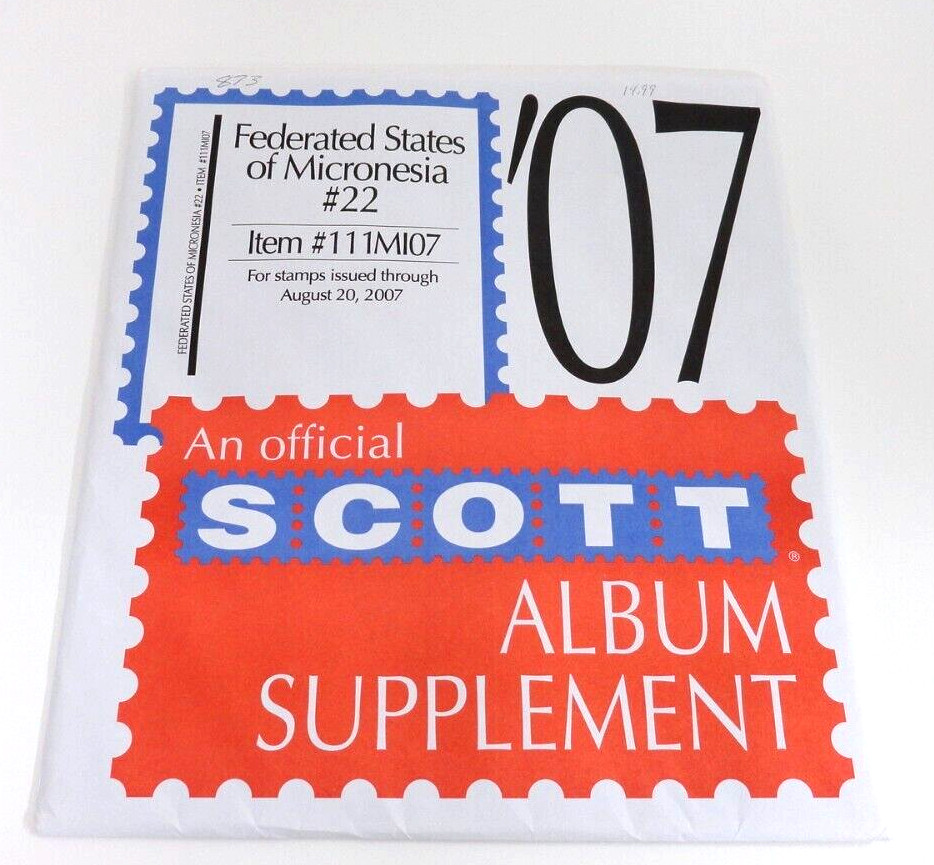 Scott 2007 Micronesia  Stamp Album Supplement #22 111M107 NOS