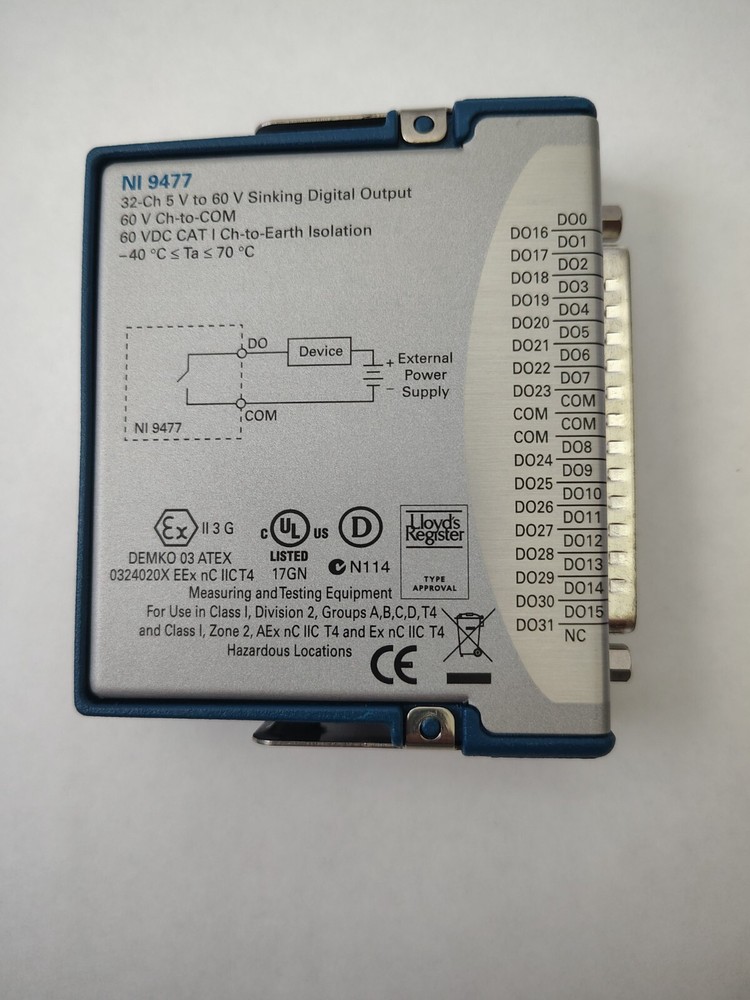National Instruments NI 9477 cDAQ Sinking Digital Output Module, 60V 32ch