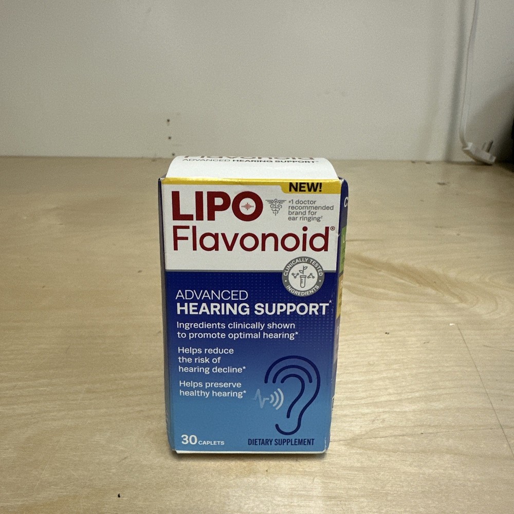 Lipo-Flavonoid Advanced Hearing Support for Hearing Decline 30 Caplets Ex03/2026