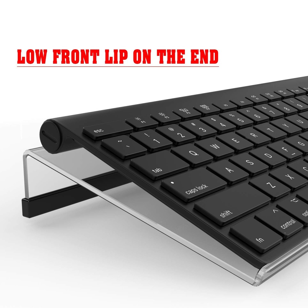 KOTEMON Mini Computer Keyboard Stand-11.8'' x 5.1''-Small Clear