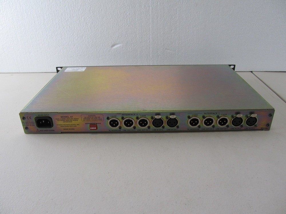 Studio Technologies 47 Interface Intercom Dual 2-Wire to 4-Wire Analog Audio