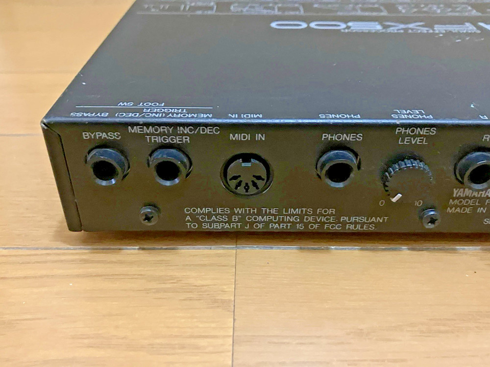 Yamaha FX500 Simul-Effect Processor Made in Japan Rack Effects w/ Adapter Used