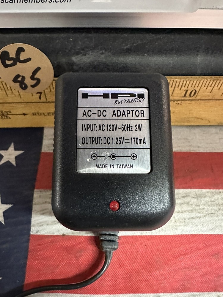 HPI RACING AC-DC ADAPTER for: Nitro Engine Glow Plug PreOwned Works