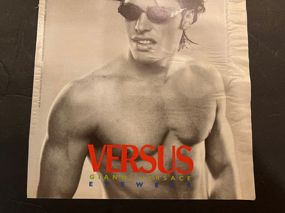 Vtg 1990s Versus Gianni Versace Eyewear AD