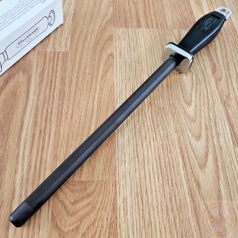 Fallkniven Sharpener 10.75" Ceramic Rod Construction Black Polyamide Handle