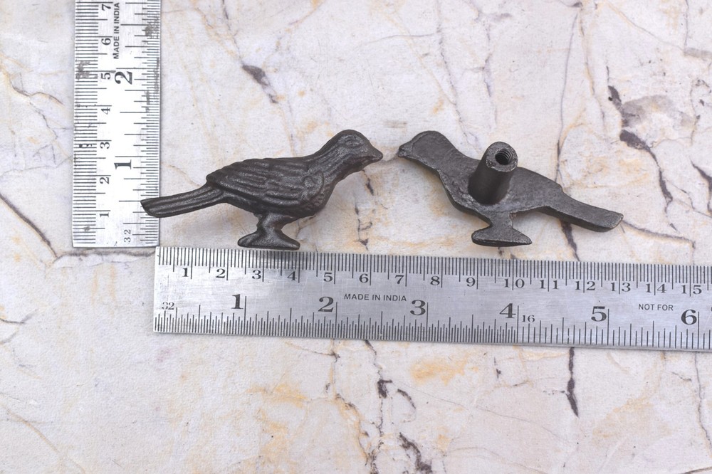 Vintage cast iron Bird Shape cabinet drawer door Gate knobs handles pull 10pcs