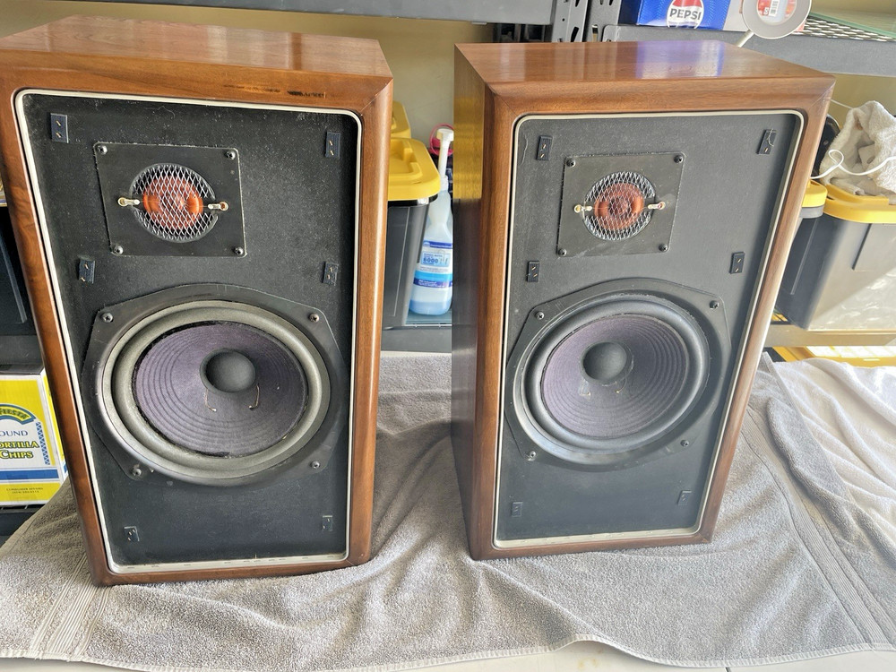 Original Large Advents / Walnut Cabinets / Excellent Condition /