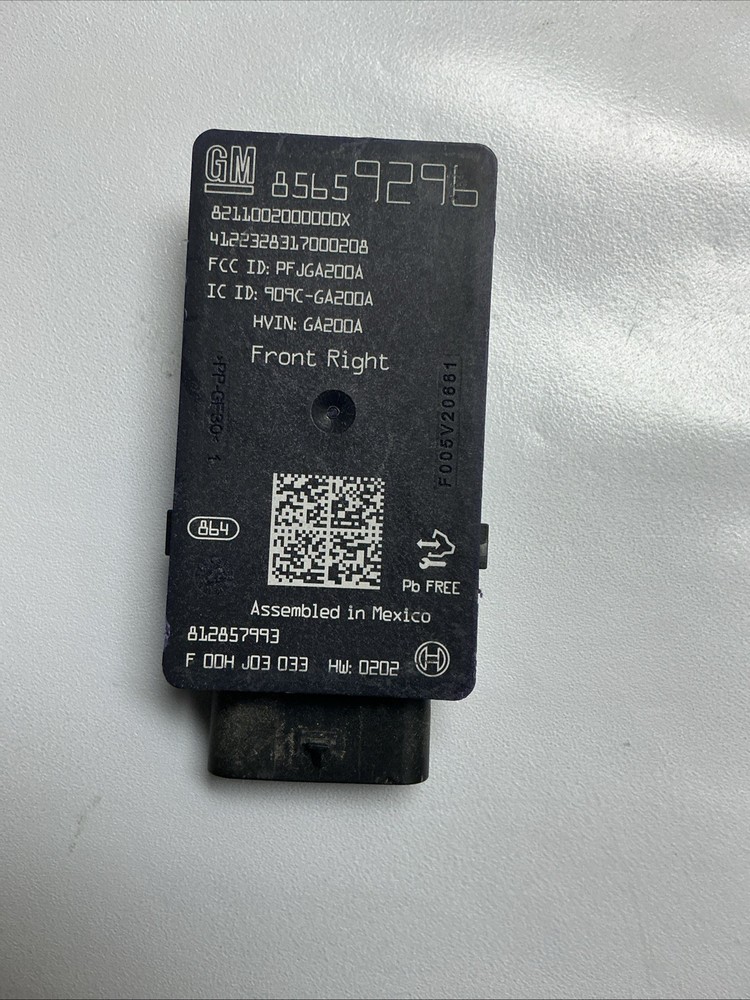 GM Parts Front RH85659296 UHF Low Energy Remote Control Access Sensor Transce...