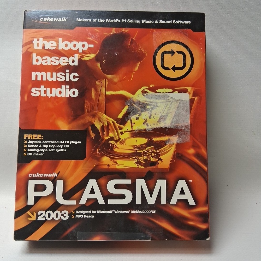 Cakewalk Plasma Loop Based Music Studio Software PC- 2 Disc Windows 08/M/2000/XP