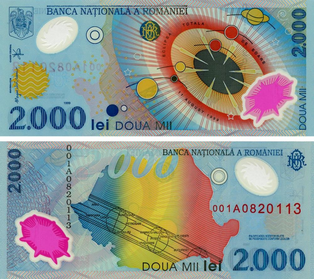 Romania 2000 lei 1999 UNC (P111)