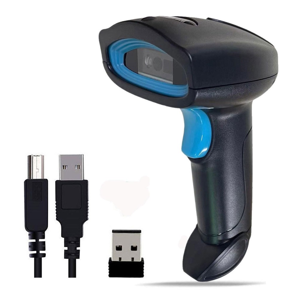 Wireless QR Code Scanner Handheld 1D 2D Barcode Reader Automatic POS Retail