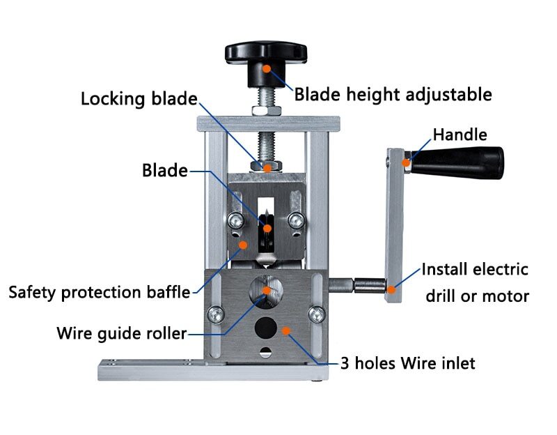 Waste Copper wire Peeling machine Wire Recycling Re Waste Wire Stripping machine