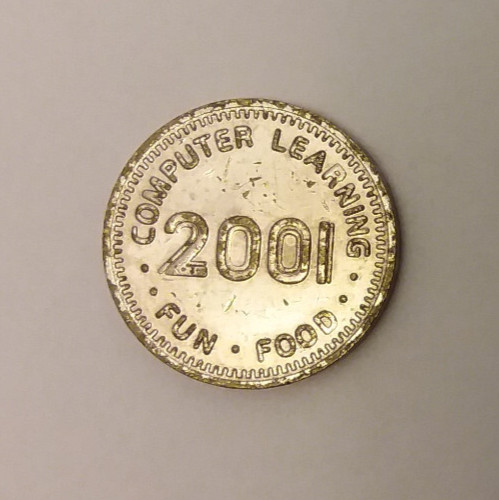 2001 Computer Learning Arcade Alexandria, VA Game Token 20mm