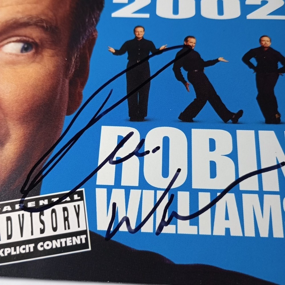 Robin Williams Signed Live 2002 CD Booklet COA Authenticated