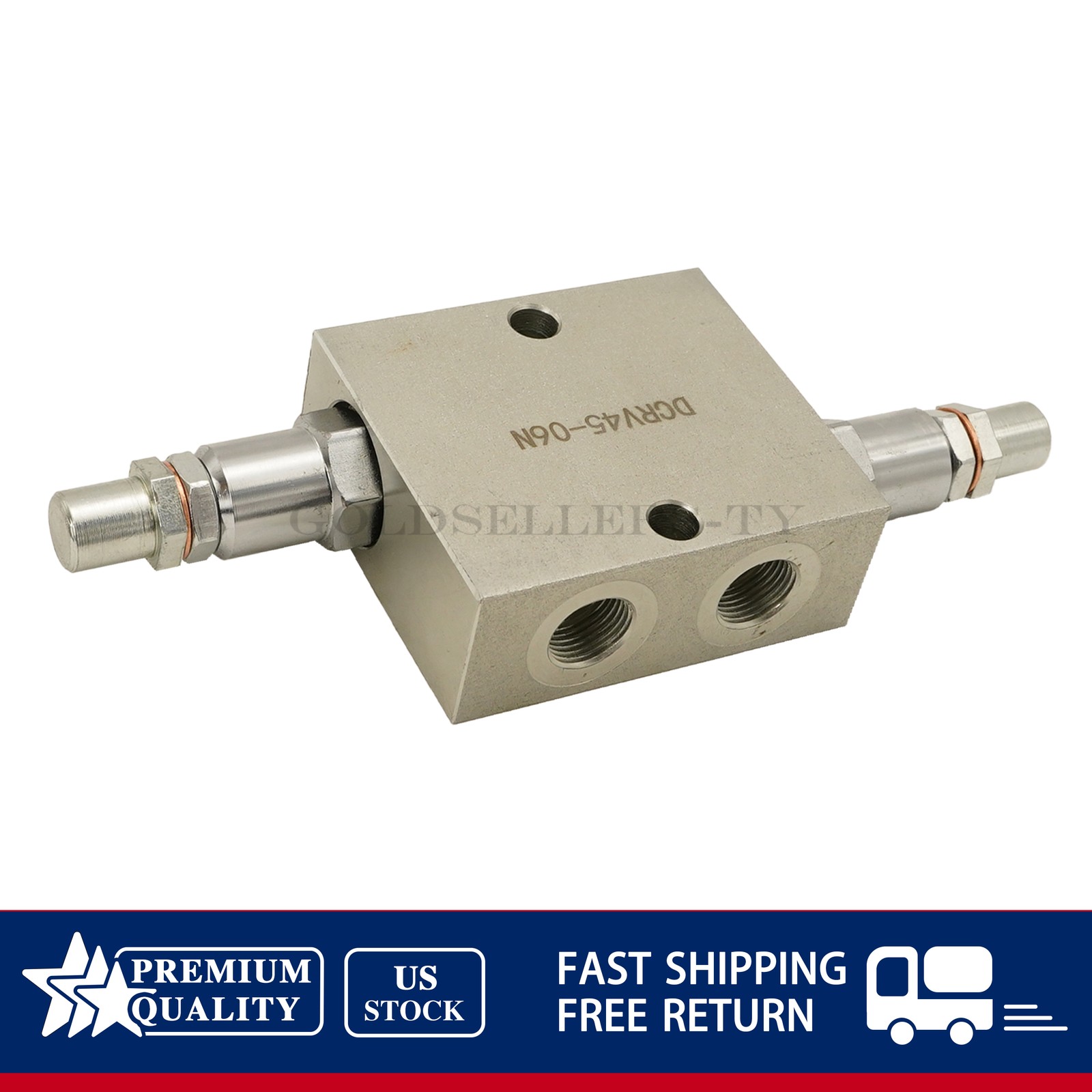 12 GPM Max Flow 3/8” NPT Ports Dual Crossover Hydraulic Relief Cushion Valve