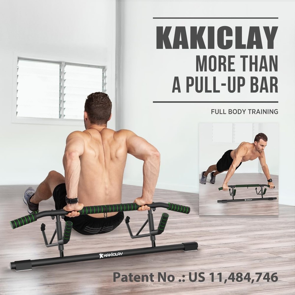 New Upgrade Pull Up Bar for Doorway - Foldable Design & Space-Saving, Upto 44...