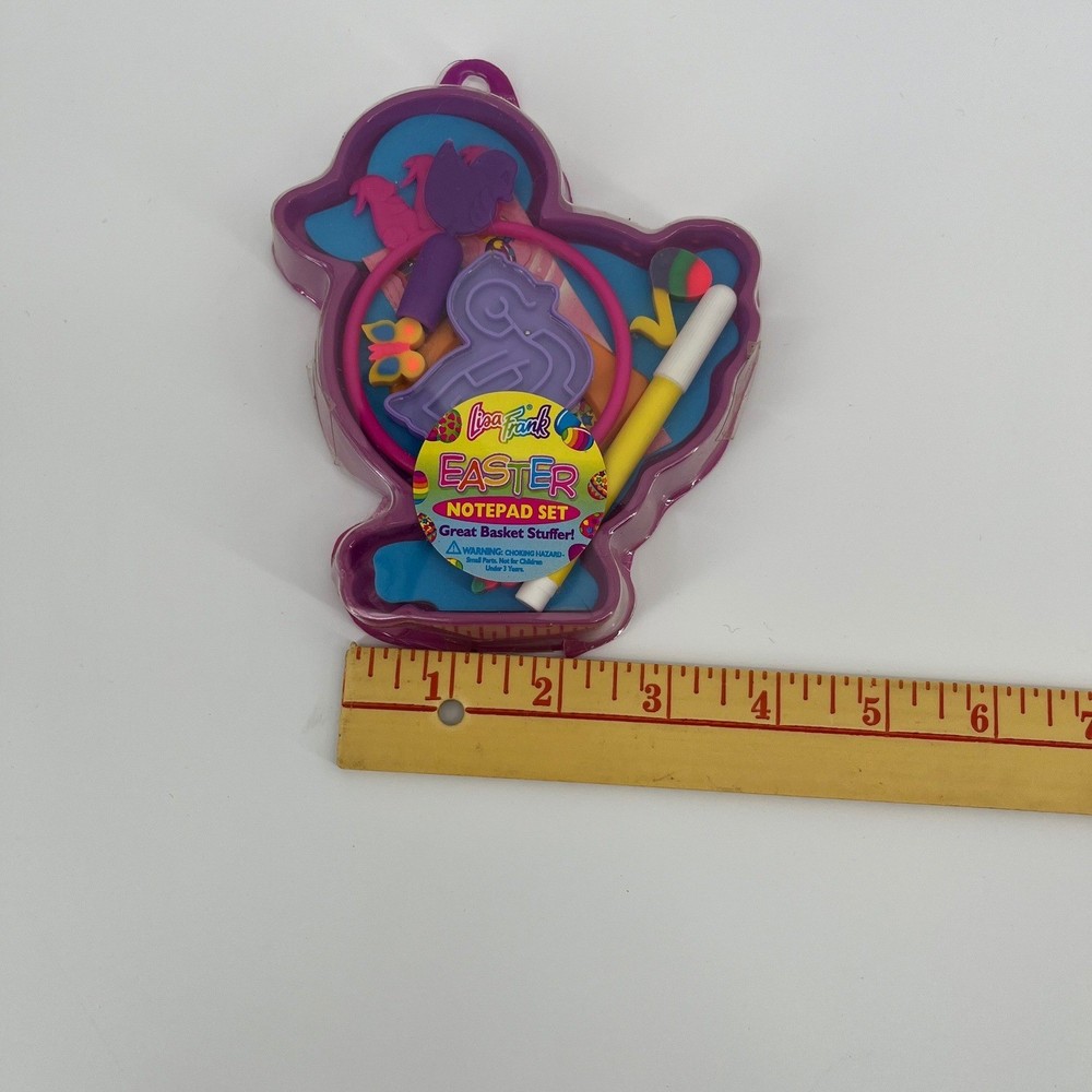 Lisa Frank Vintage Easter Notepad Set Craft Kit Basket Stuffer Fun Activity