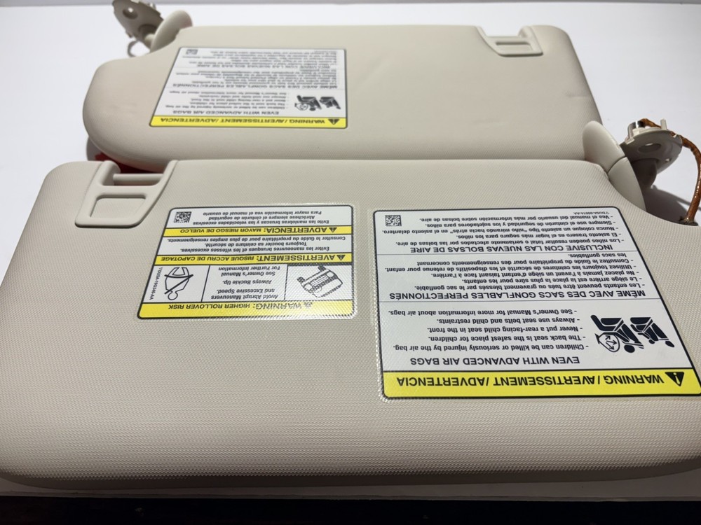 2013-2019 Ford Escape Passenger Driver Side Sun Visor Set Pair OEM