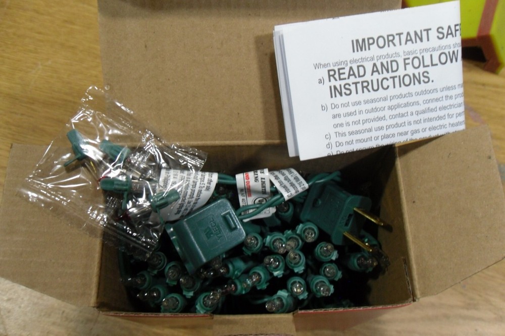 Clear Mini Lights String 24'-8" Lighted Length