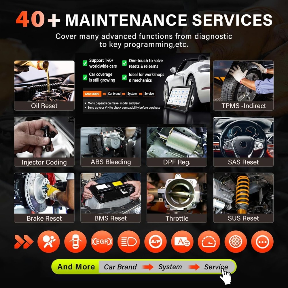 2025 OTOFIX D1 Auto Full System Diagnostic Scanner Bidirectional Key Coding TPMS