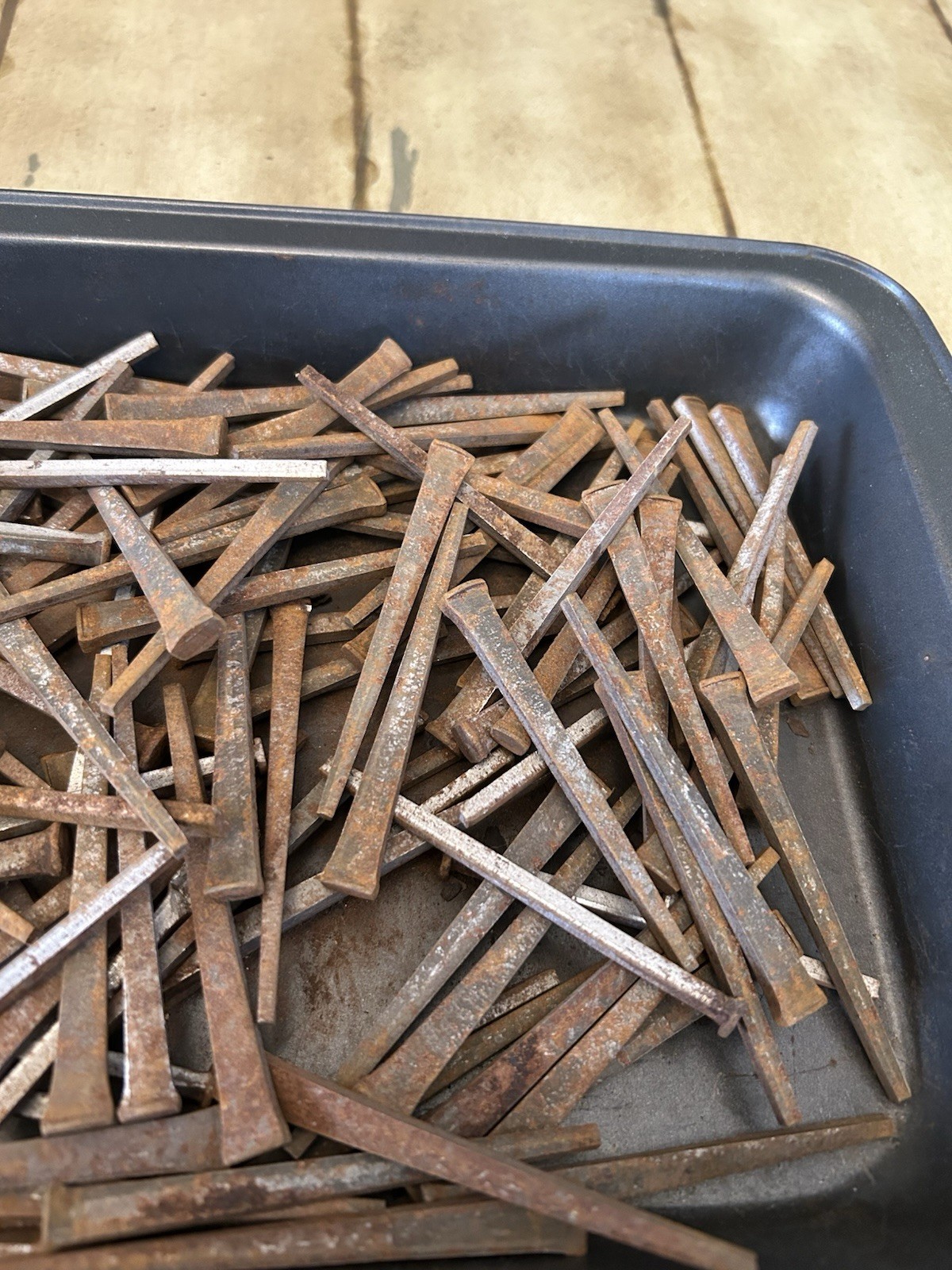 Approximately 3 Pounds Of 3” Square Cut Nails
