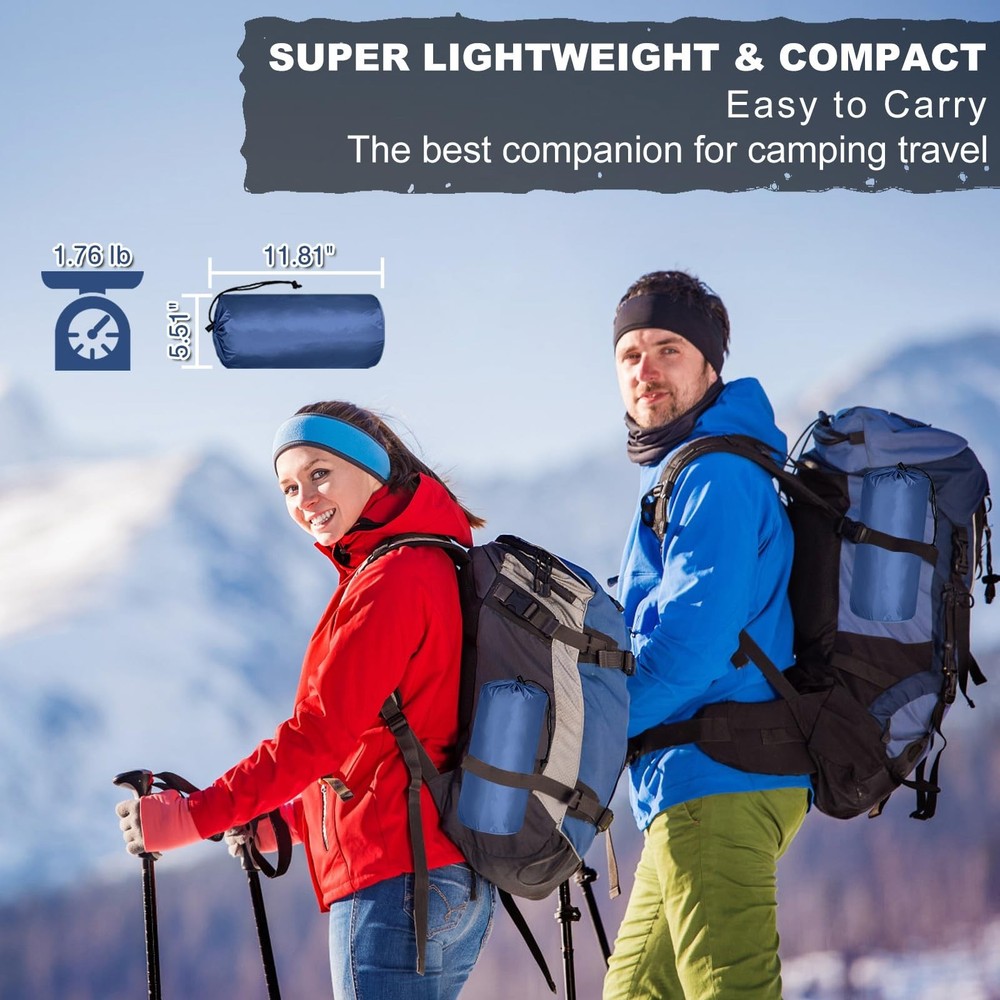 MEETPEAK Sleeping Pad, Extra Thickness Inflatable Camping Sleeping Mat with P...