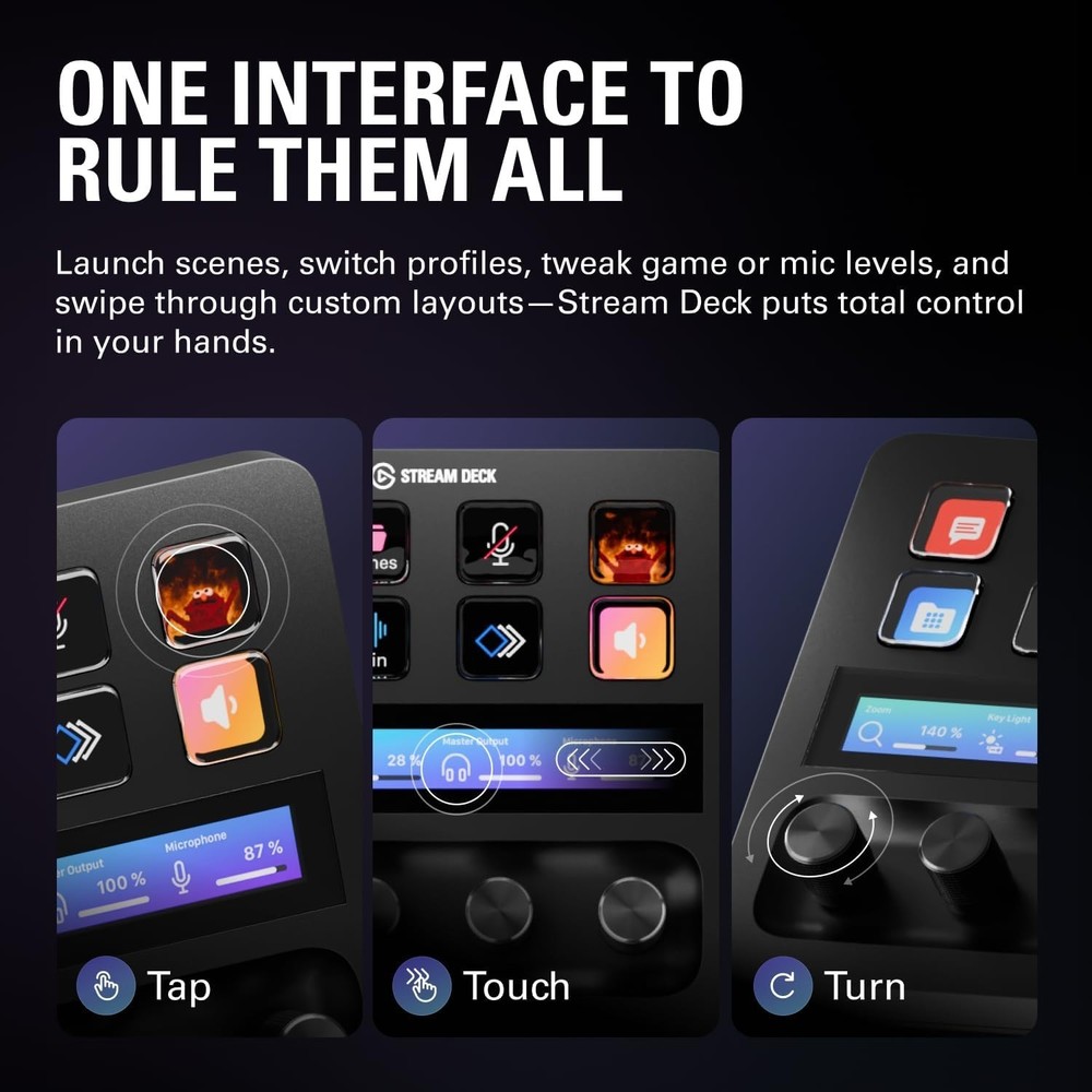 Professional Stream Deck +: Fully Customizable for Ultimate Control in Streaming