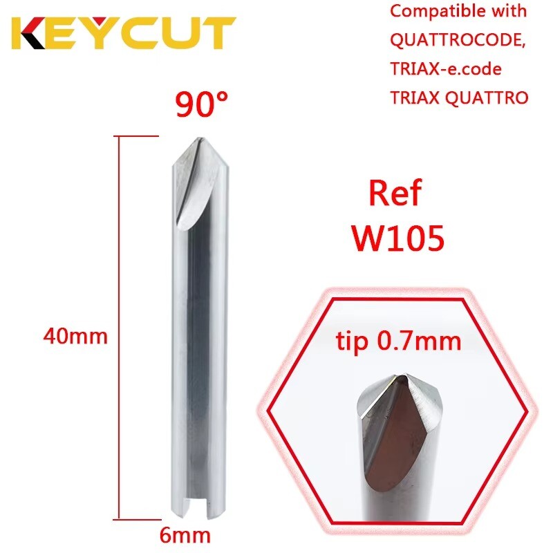 Cutter W105 TRIAX PRO TRIAX-E.CODE QUATTROCODE Aftermarket Fits ABUS CISA KABA