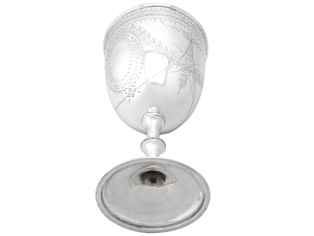Antique Victorian Sterling Silver Goblet