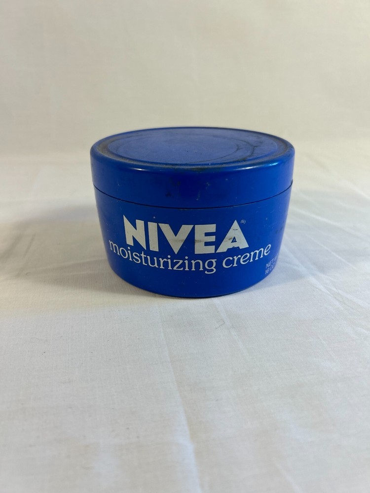 vtg Nivea Empty Container Only Blue Plastic Lid For Nivea Moisturizing Cream