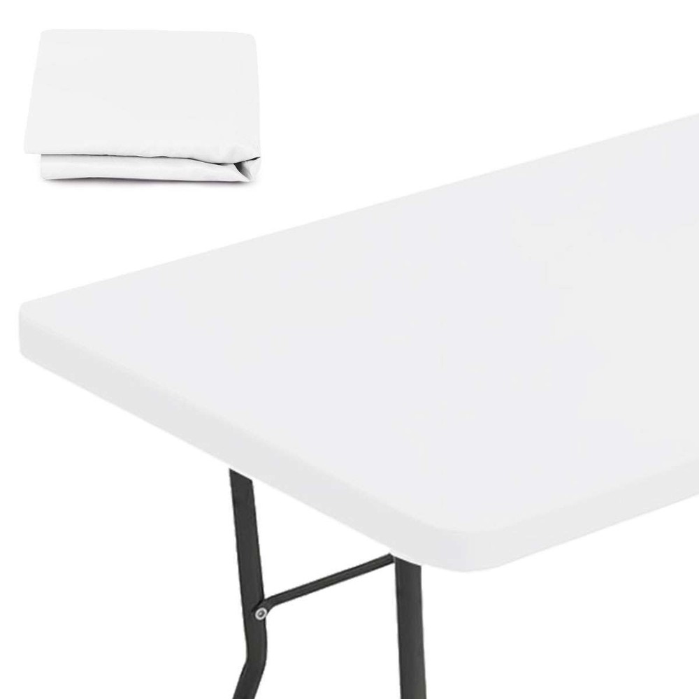 Picnic Table Cloth,Elastic Fitted Tablecloths for 6ft(30*72inch) Rectangle Table