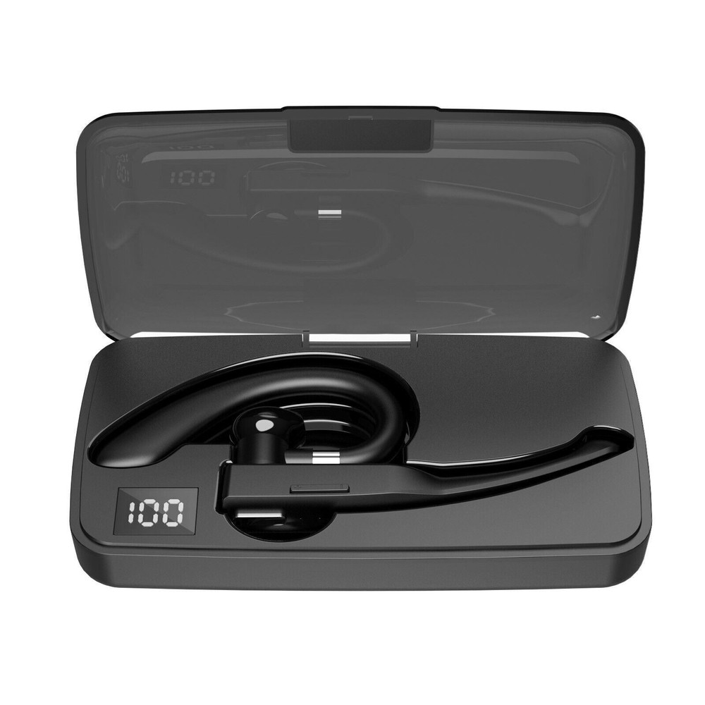 Bluetooth Headset Wireless Bluetooth Earpiece with 500mAh Charging Case 72 Hours