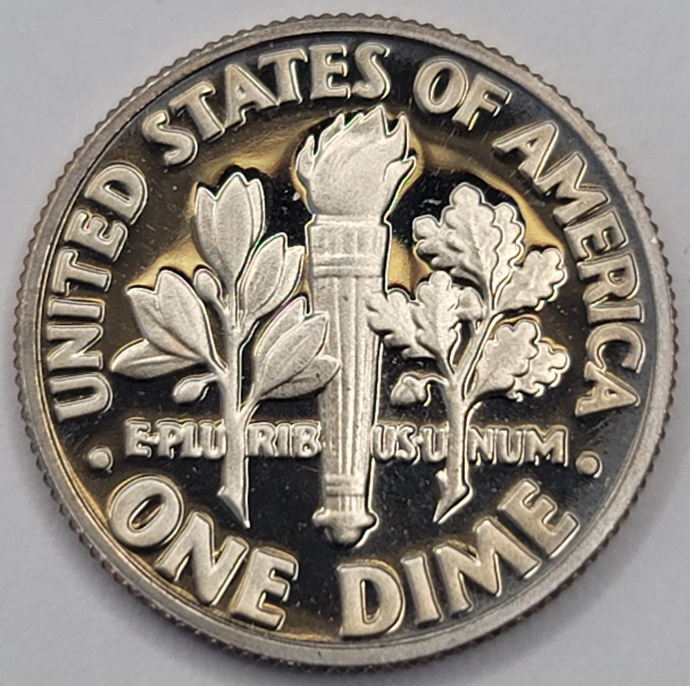 1985 S DCAM Proof Roosevelt Dime - CN-Clad