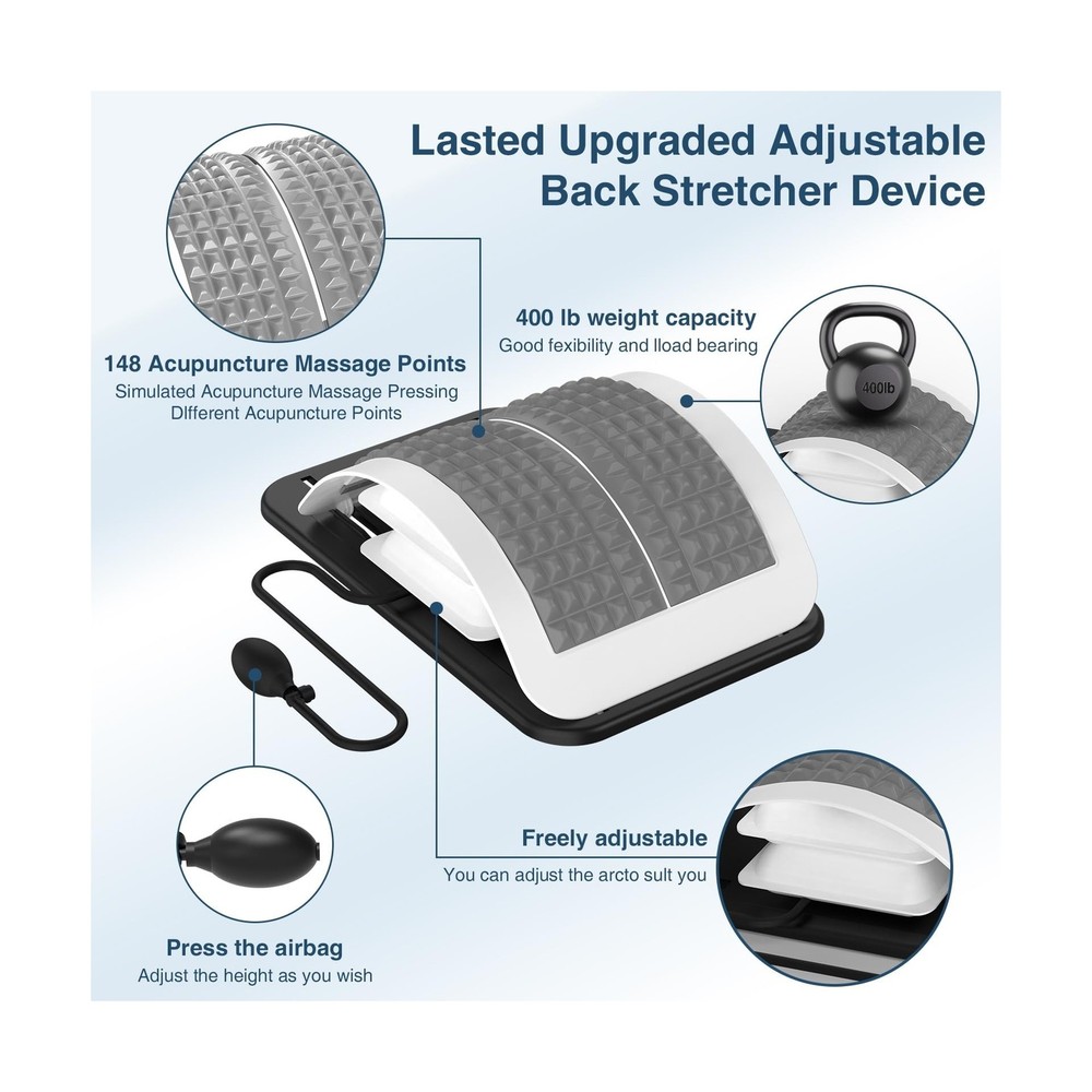 Back Stretcher for Lower Back Pain Relief,Adjustable Inversion Lumb... Fast Ship