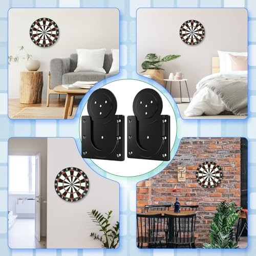 Universal Wall Mounted Dart Board Holder Set - Plastic Hanging Kits & Accessorie