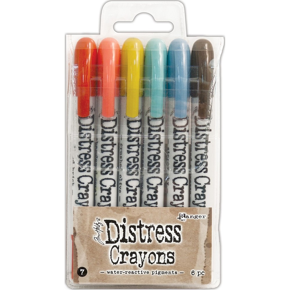 Tim Holtz Distress Crayon Set-Set #7 - 2 Pack