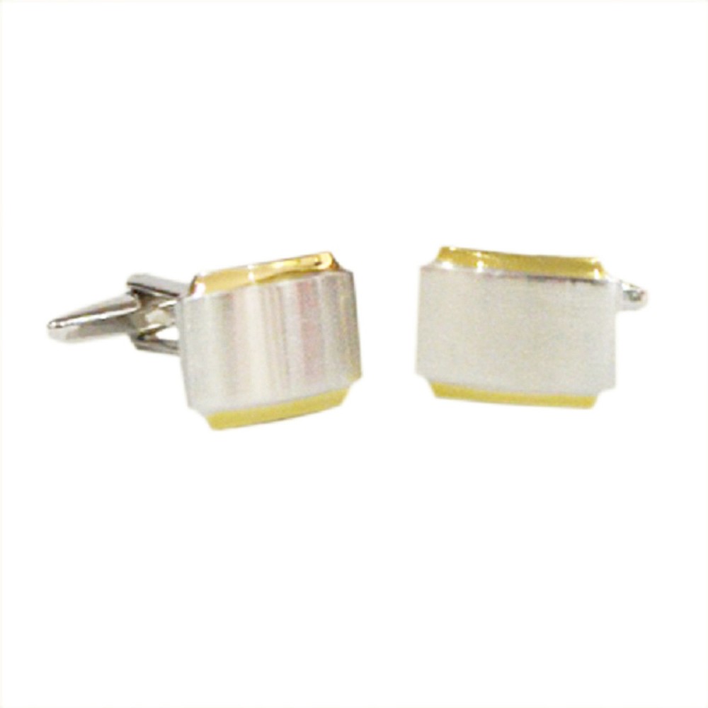 Two Tone Brushed Cufflinks X2PSF138