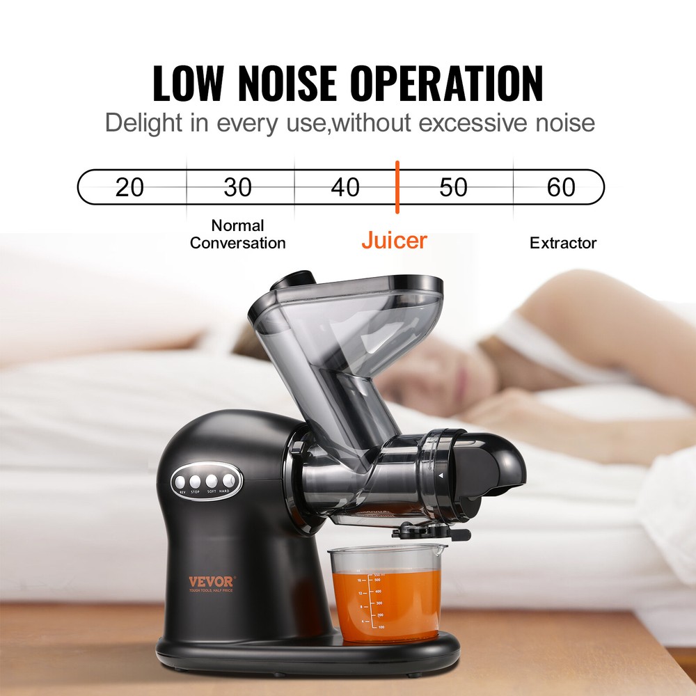 VEVOR Masticating Slow Juicer Electric Cold Press Squeezer Juice Extractor 200W