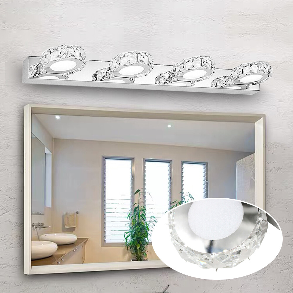 Modern LED Crystal Mirror Light Bathroom Toilet Wall Lamp Fixture Vanity lamp