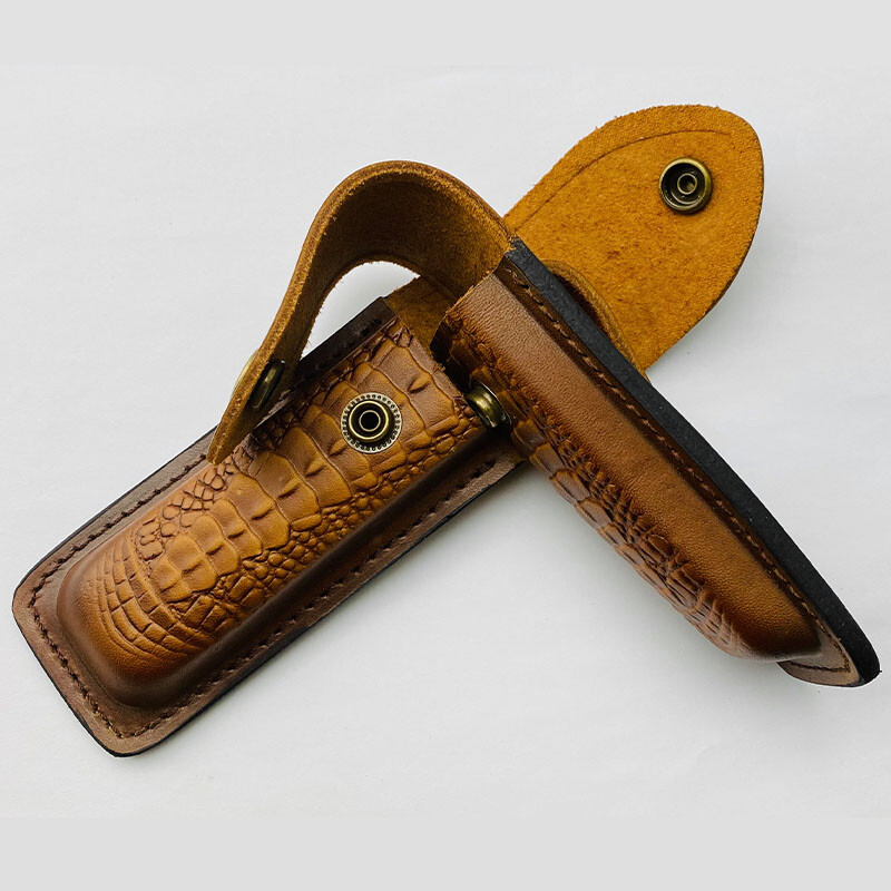 Leather Small Folding Knife Sheath Multitool Sheath Case Pouch Holder Belt Loop