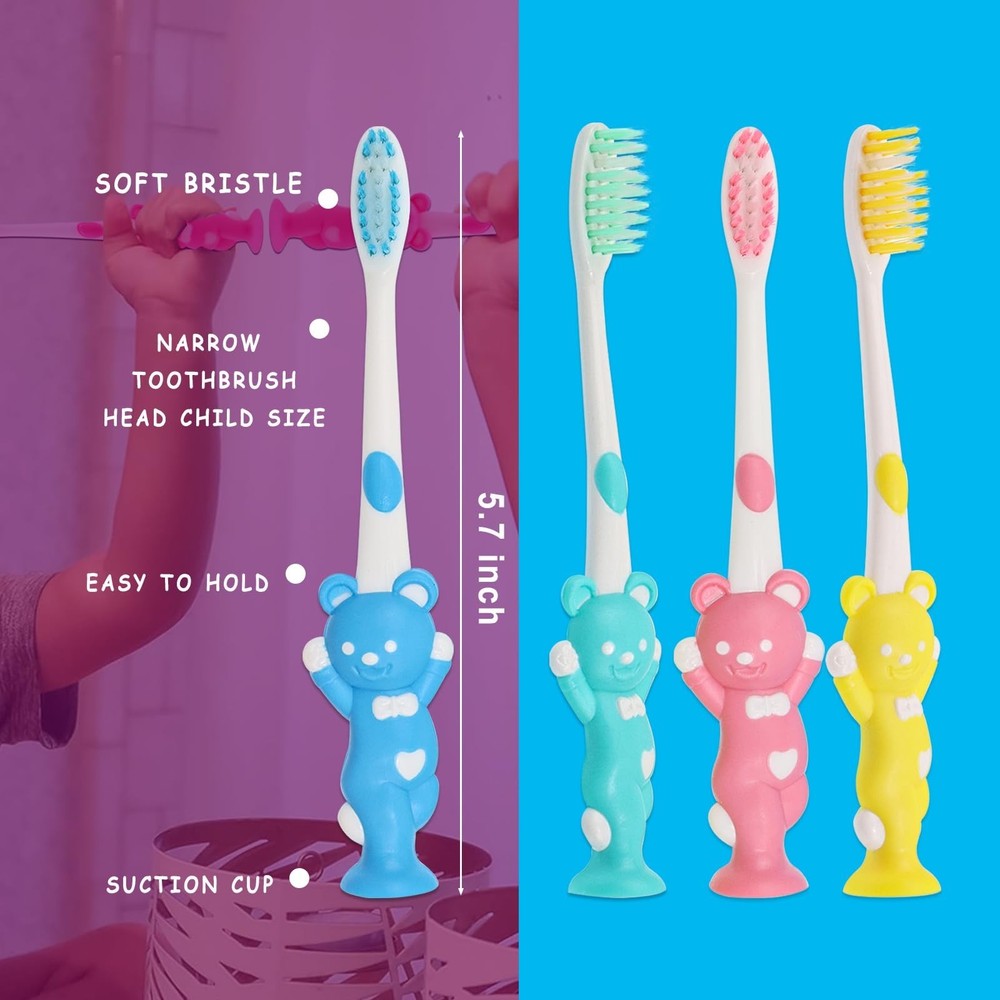 200pcs Bulk Disposable Kid Toothbrushes Individually Wrapped, Toothbrushes Ki...