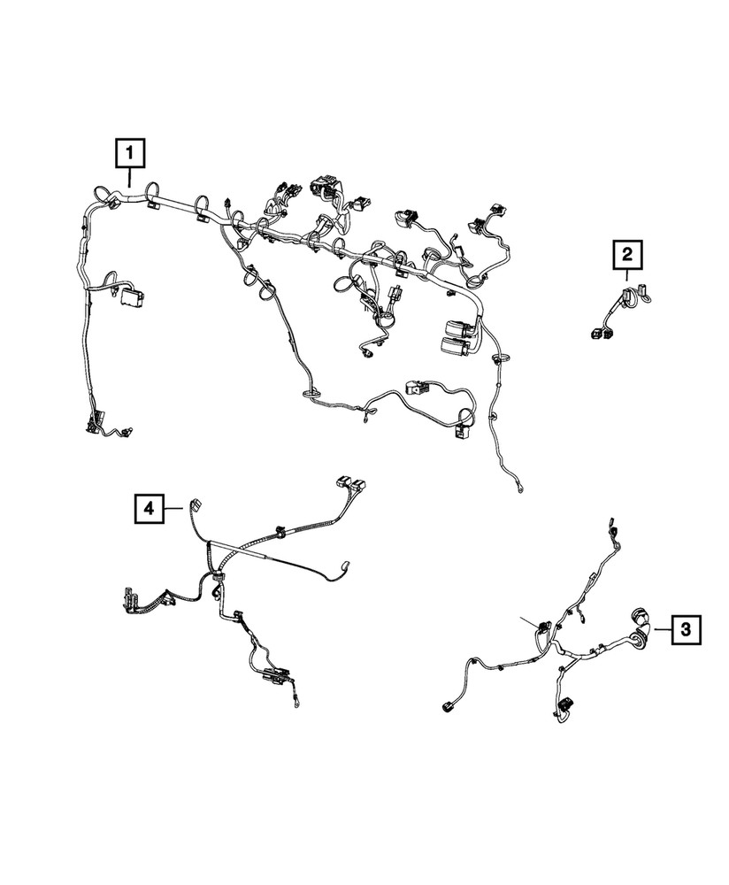 Genuine Mopar Instrument Panel Wiring 68266446AA